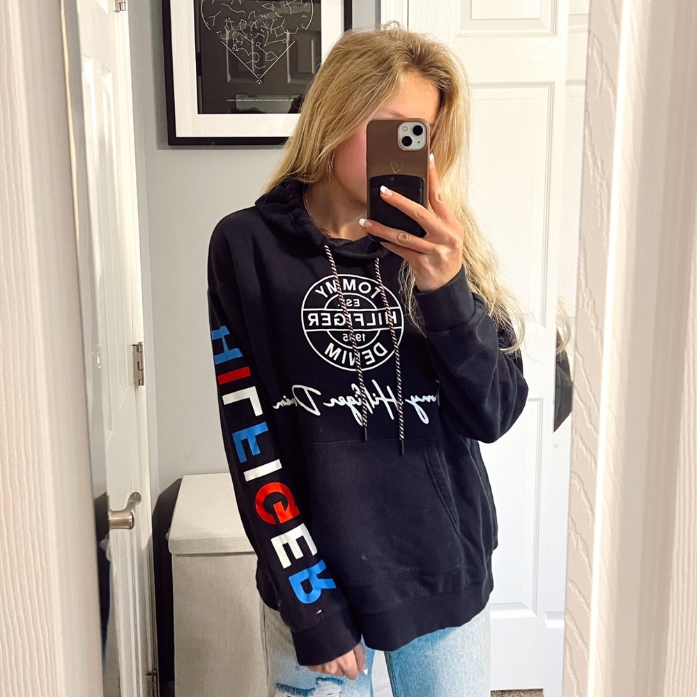 Tommy Hilfiger Red White & Blue Logo Sweatshirt